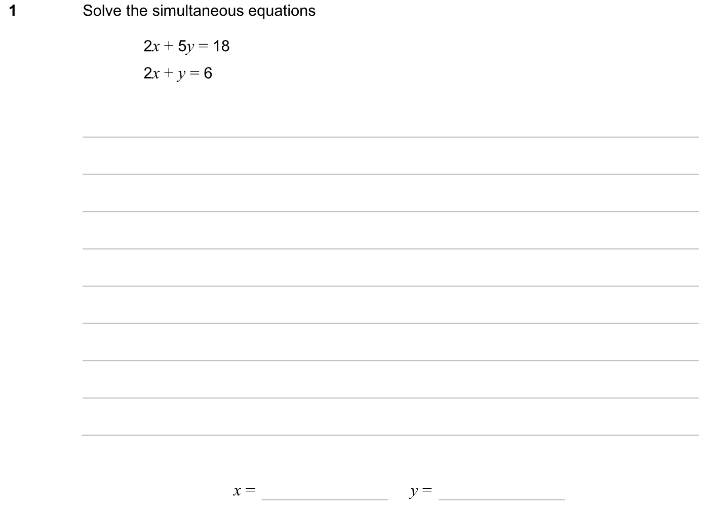 Exam Question
