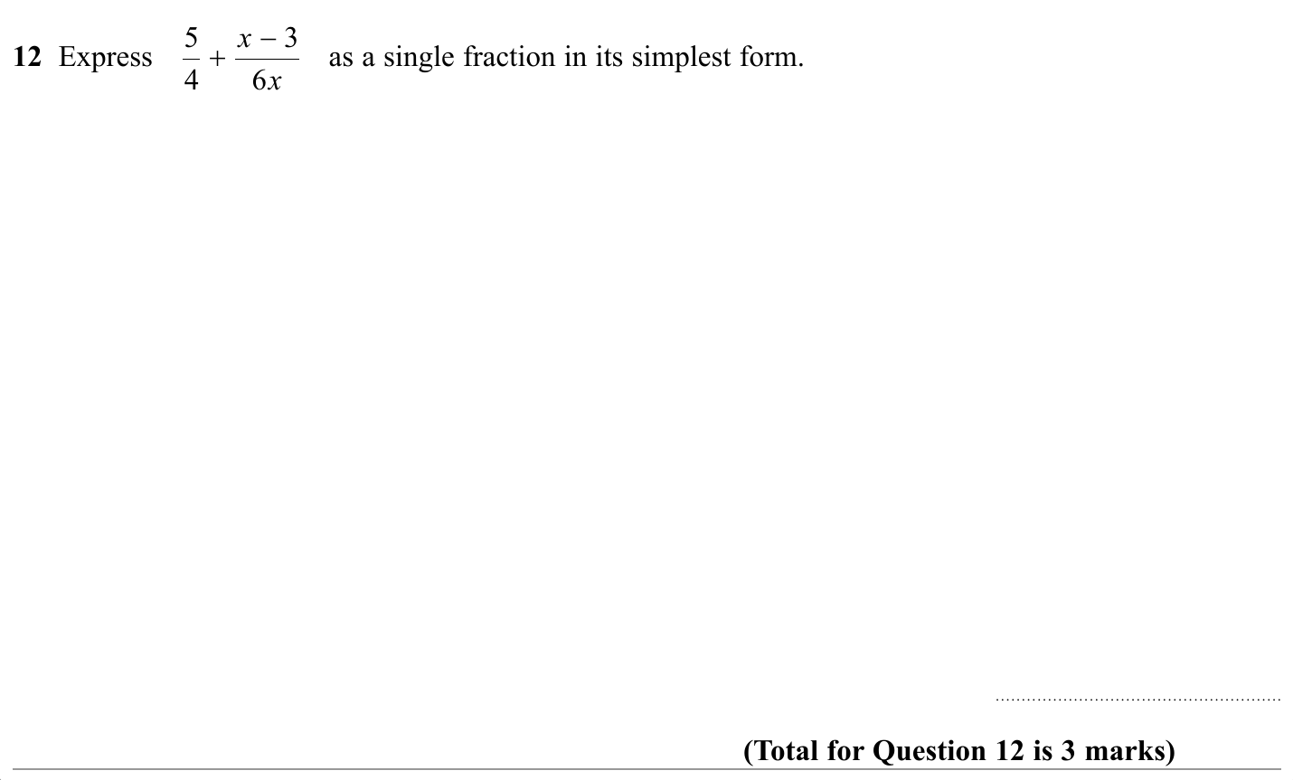 Exam Question
