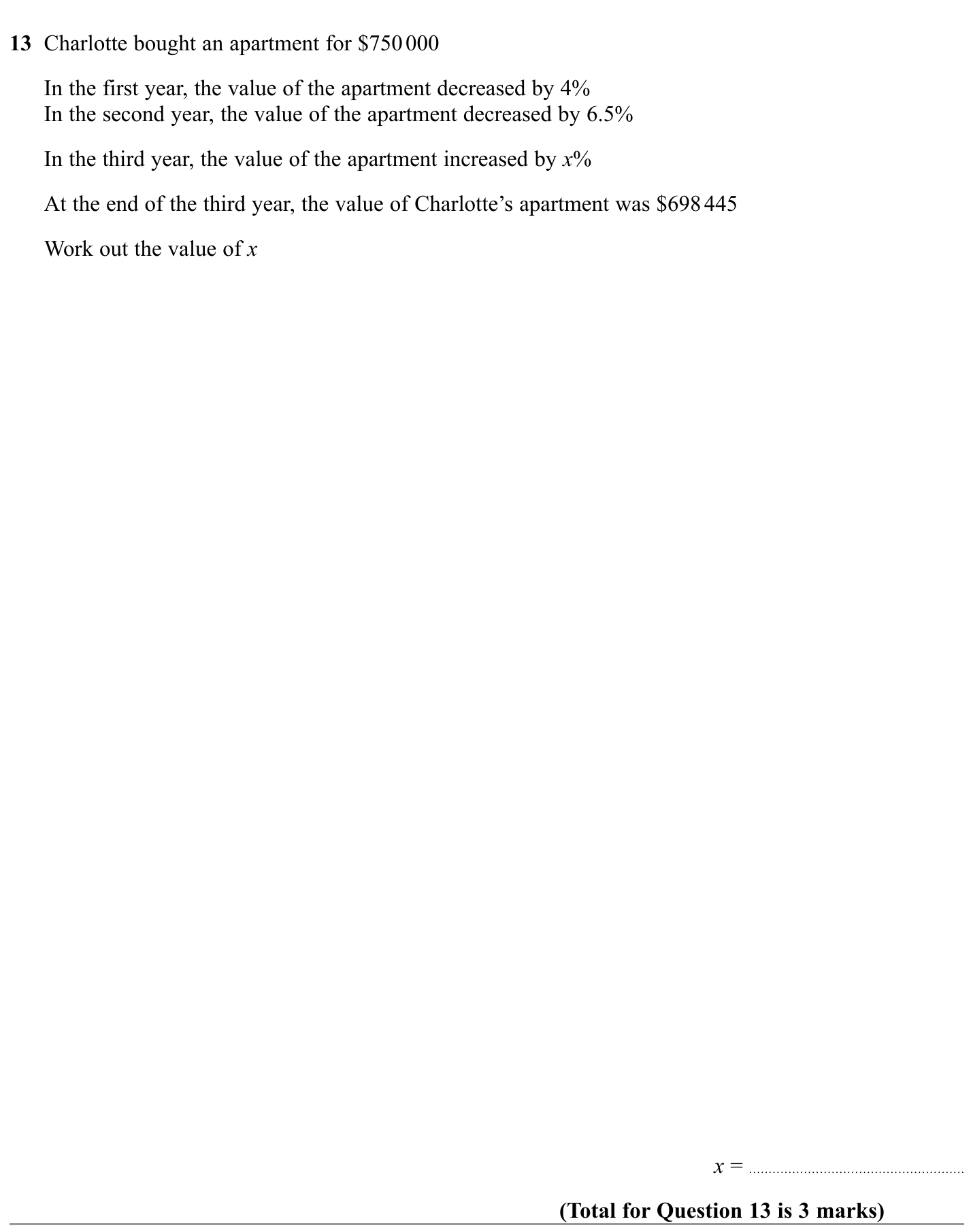 Exam Question