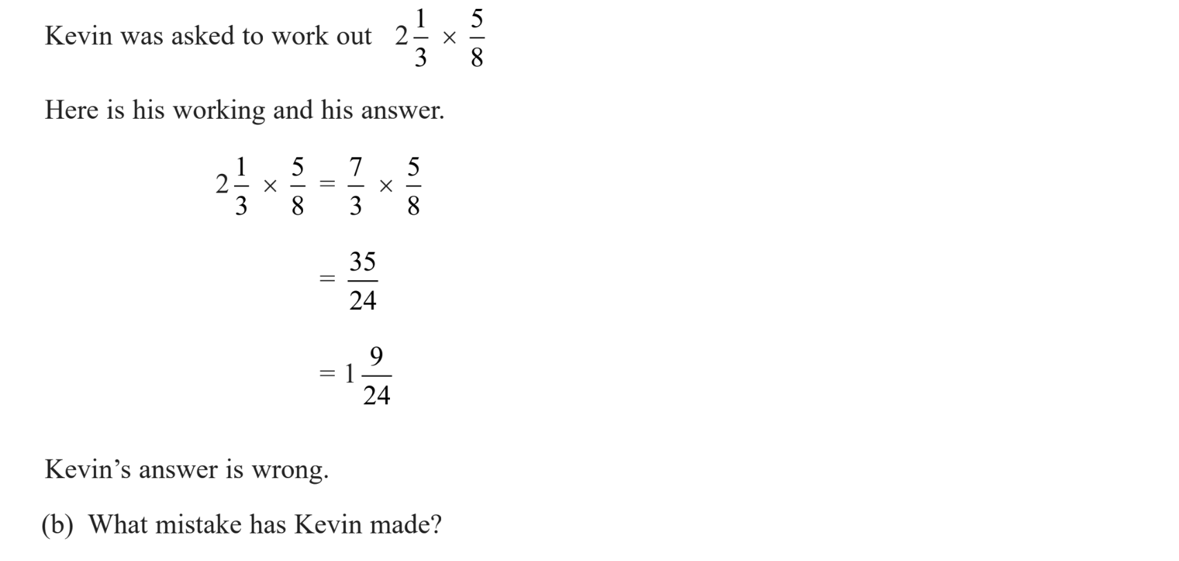 Exam Question
